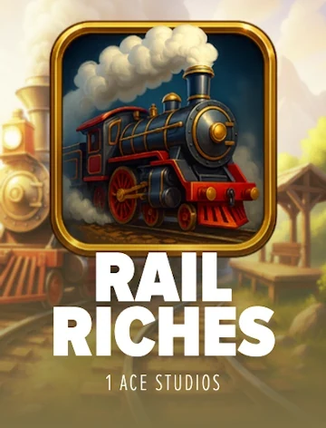 Rail Riches online slot at Britsino online casino, 95.8% RTP