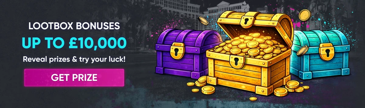 Lootbox bonuses up to £10,000 at Britsino Casino