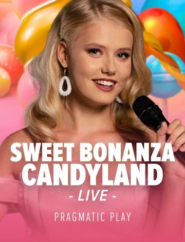 Sweet Bonanza Candyland live dealer room at Britsino online casino, 96.5% RTP